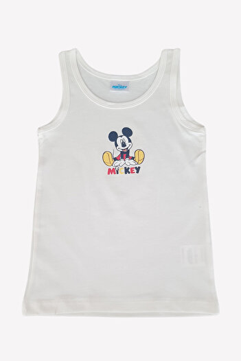 Disney Navy Blue and White 2-Piece Undershirt 100% Cotton