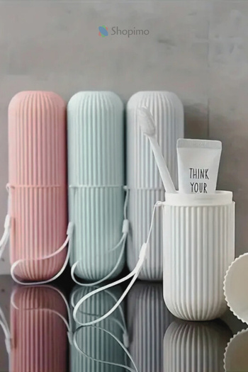 Home Toothbrush and Paste Travel Box - Practical and Portable Box with Lid