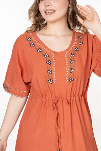 mervemoda Women's Summer Short Sleeve Dress