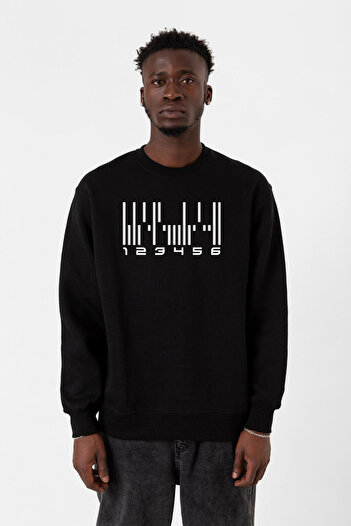 Tshirthane Темна матерія Штрих-код Android Siyah Erkek 2ip Світшот