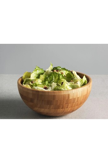 IKEA Bamboo Serving Bowl Diameter 28 cm Ikea Wooden Round Bowl Salad Presentation Bowl Height 13 cm