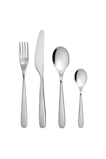 IKEA Mopsıg Cutlery Set, Stainless Steel, 16 Pieces