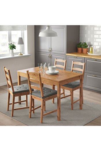 IKEA Sandalye Minderi, Derinlik: 40 cm  Genişlik: 42 cm/ 35 cm  Kalınlık: 4 cm, 4'lü