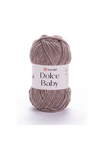 Yarnart Dolce Baby - Velvet, Baby Hand Knitting Νήμα Milk Brown-754
