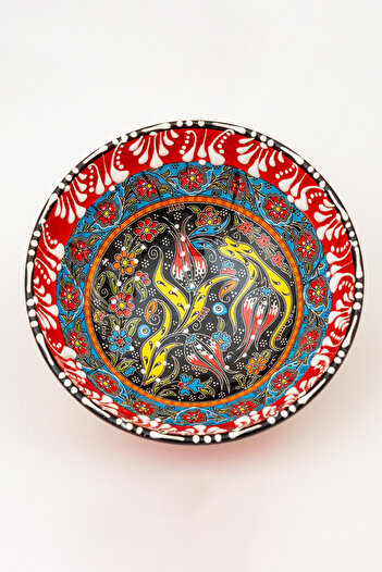 Sarn Ceramic Pit Bowl with Pattern Suitable for Hot and Cold Food