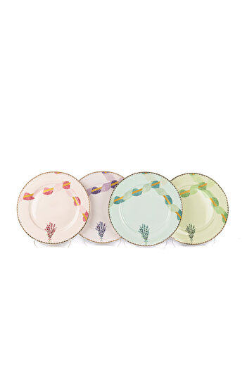 Mikasa Moor Lavander 4-Piece Cake Plate 21cm
