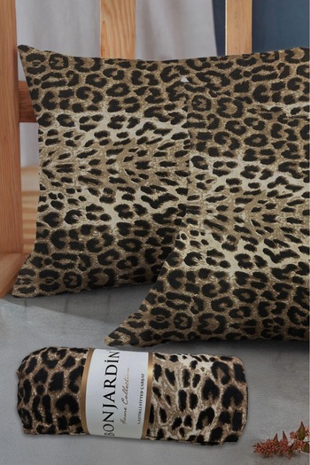 BONJARDİNHOME Double Fitted Sheet & Two Pillow Cases