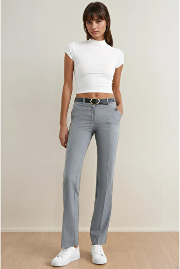 Hiccup High Waist Straight Fit Trousers - Stylish Design