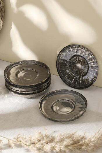 Perotti Ringo Line Smoked 6 Pcs 13 cm Tea Plate