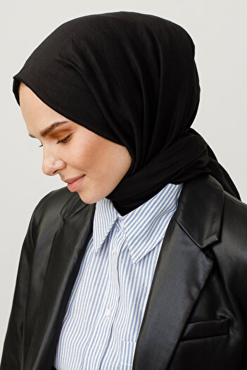 VALORSCARF Black Cotton Scarf Women's Shawl