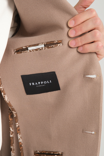Frappoli Modern Erkek Blazer Mono Yaka Esneyen Astarsız Ceket