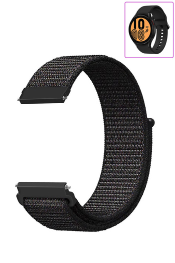 Tagomoon Samsung Galaxy Watch 4 5 6 7 Fe Serisi 40mm Ve 44mm Ile Uyumlu Spor Kumaş Cırt Cırtlı Kordon Kayış