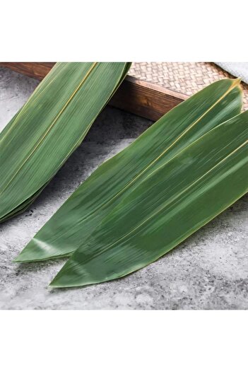 SUSHİSEPETİ Sushi Presentation Serving Bamboo Leaf 28/32 Cm - 100 Pieces