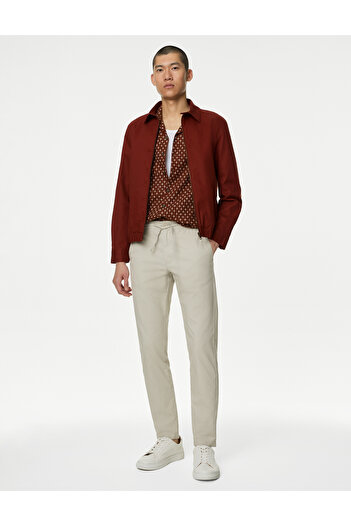 Marks & Spencer Regular Fit Kısa Kollu Keten Gömlek