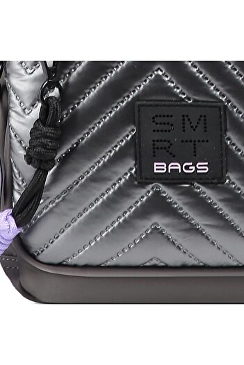 SMART BAGS Shiny Fabric Small Size Women's Backpack with Straps 3247