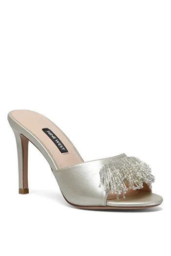 Nine West Γυναικείες παντόφλες με τακούνι Velthara Gold