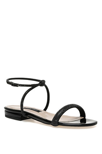 Nine West Selgen 2Pr Women's Black Flat Sandals