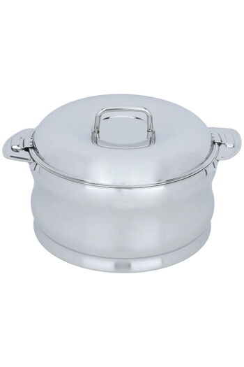 Alsaif Gallery Sunrise Indian Silver Steel Food Container 3500 ml