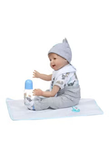 Generic Reborn Baby Doll With Plush Cuddling Toy 22Inch Moveable Arms And Legs Joints