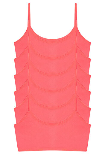 Arma Yıldız Pink, Cotton and Lycra Half Undershirt Bra for Girls - Pack of 6