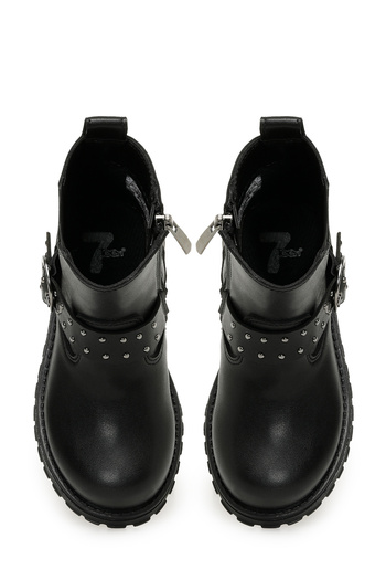 SEVENTEEN GLOVE 3PR Siyah Kız Çocuk Biker Bot