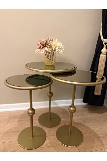 Esey Luxury Küre Model 3lü Zigon Sehpa