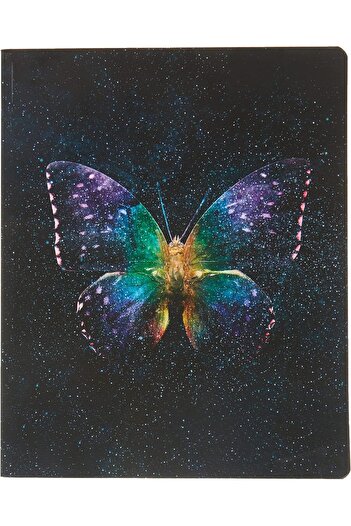 STOREMAX Snshop Color 20X25 80Yp. Kareli Bind Note Butterfly Hardcover Boutique Notebook 467437