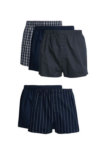 Marks & Spencer Saf Pamuklu 5'li Dokuma Boxer Seti