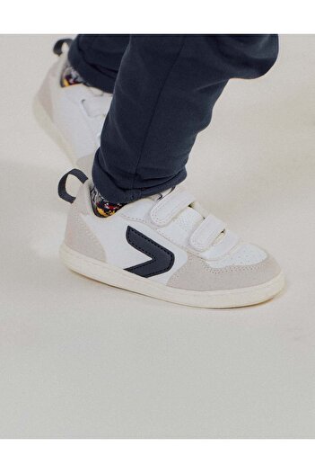 Ziddy TRAINERS FOR BABIES 'ZY MOVE' WHITE/DARK BLUE