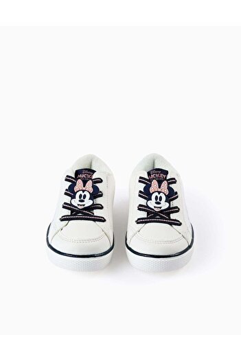 Ziddy TRAINERS WITH SPARKLES FOR BABY GIRLS 'MINNIE' WHITE/BLUE/PINK