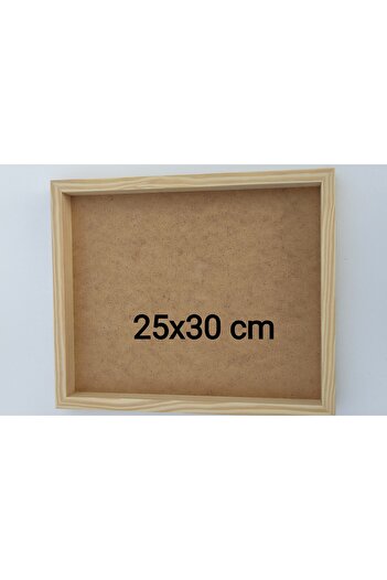 Oduncudünyası 25X30 cm Wood Framed Board Raw (Without Glass - Backrest Fixed)