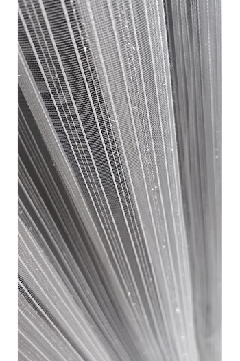 Yuka Bright Diamond Straight Line Dobby Tulle Curtain 1/3 Dense Pleated Non-Wrinkle Skirt