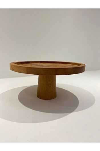 YAT Design Crafts Wooden Cake Stand (25cm)