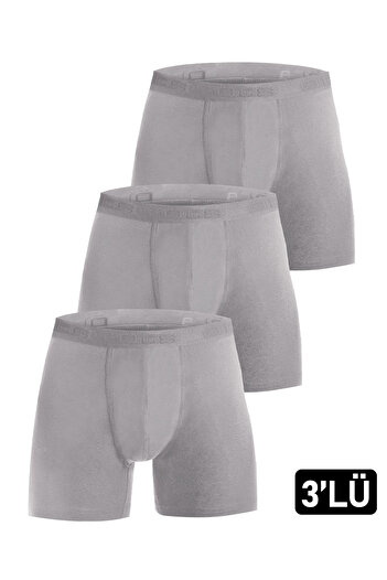 Öts 3-Piece Ανδρικό Modal Boxer Grey