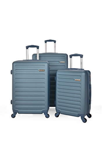 Track Travel Bag 3 Pieces ABS Hard Luggage Set Trolley MHL008-3P