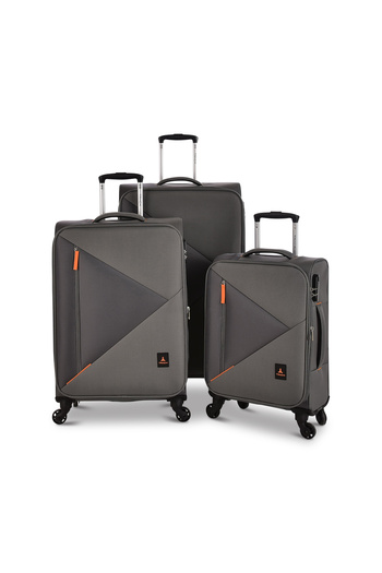 Track Travel Bag 3Pcs Luggage Set Soft Trolley LG003-3P