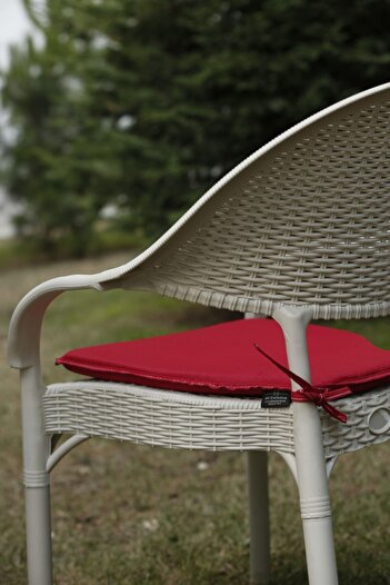 BK exclusive Allium Chair Cushion 3 Cm Red