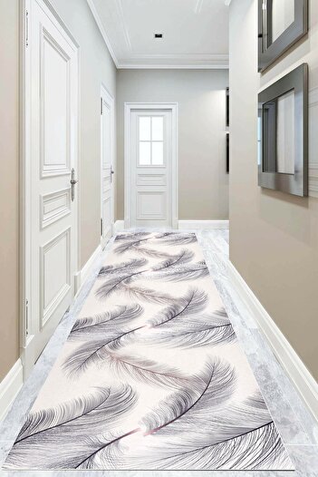 ALgorand Home White Feather Patterned Decorative Non-Slip Base Cutting Tool