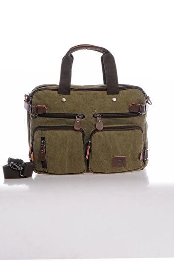 CACTİVE Ctv1278-0029 Unisex Dark Green Briefcase and Backpack