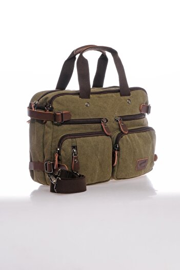 CACTİVE Ctv1278-0029 Unisex Dark Green Briefcase and Backpack