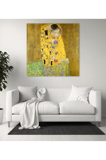 AllureArtDesign The Kiss Kanvas Tablo, Öpücük Tablo, Gustav Klimt Öpücük Tablo