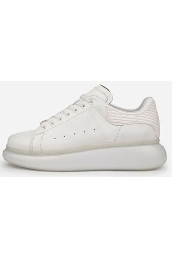Pierre Cardin 10205, High Sole White Men's Casual Shoes