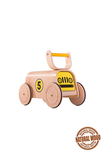 HOMİNG Homing Racer Walker Natural Wood First Step Trolley 241841