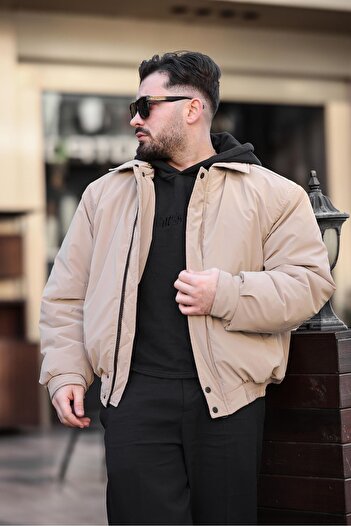 MİS MODA Men's Filled Winter Coat