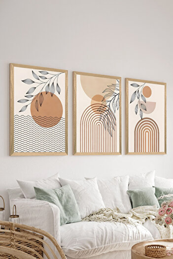 Artavessa 3 Parça Çerçeve Görünümlü Mdf Tablo Seti