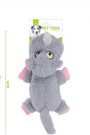 Nunbell Plush Dog Toy - Hippopotamus