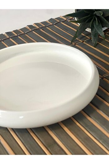 ACAR Bıanco Perla Porcelain Round Plate 14.2x2.3 Cm