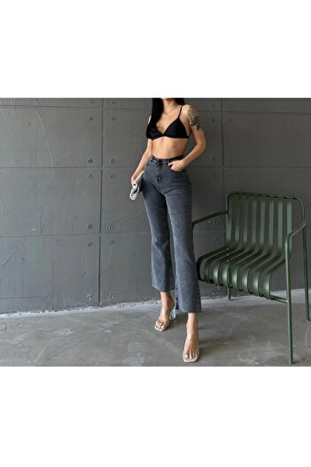 Asia Asia Snowwashing Leggings Cut-Out High Waist Half Spanish Leggings Jeans
