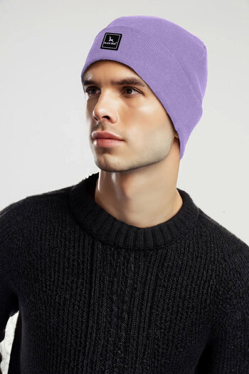 BLACK DEER Unisex Winter Beanie Hat - Soft Knitwear, Acrylic Beanie with Plain Logo