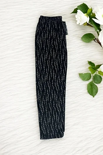SİERNA Ribbon Plaid Women's Pajama Bottom Suede Fabric -Sr0001